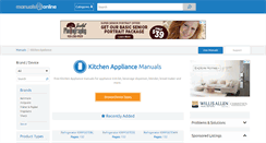 Desktop Screenshot of kitchen.manualsonline.com