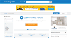 Desktop Screenshot of outdoorcooking.manualsonline.com