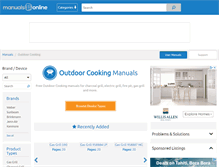 Tablet Screenshot of outdoorcooking.manualsonline.com