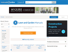 Tablet Screenshot of lawnandgarden.manualsonline.com