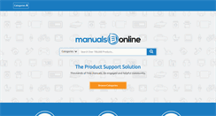Desktop Screenshot of manualsonline.com