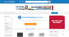 Desktop Screenshot of homeappliance.manualsonline.com