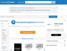 Tablet Screenshot of homeappliance.manualsonline.com