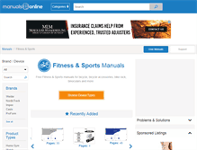Tablet Screenshot of fitness.manualsonline.com